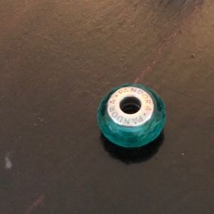 Turquoise glass pandora bead